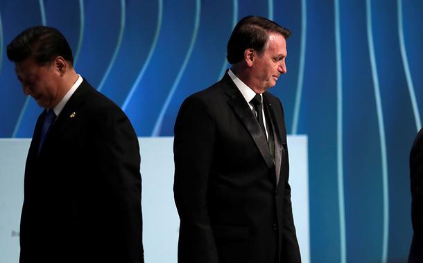 Bolsonaro, Xi e Putin em Fórum Empresarial dos Brics em Brasília (Foto: REUTERS/Ueslei Marcelino) Bolsonaro, Xi e Putin em Fórum Empresarial dos Brics em Brasília
