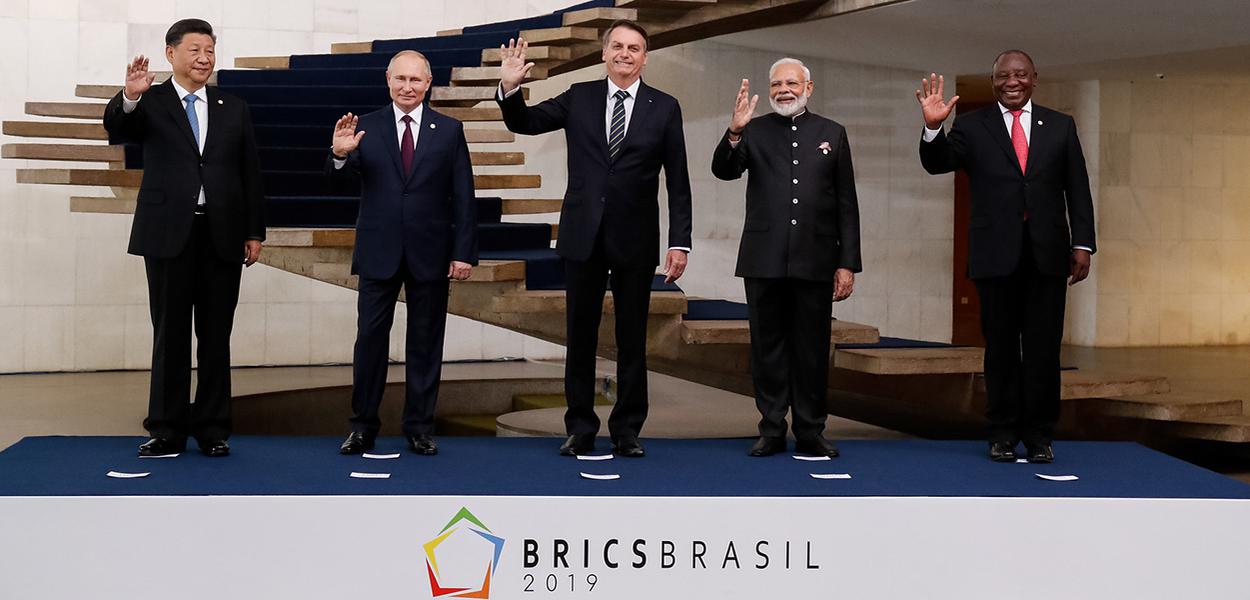 Líderes do BRICS (Foto: Alan Santos/PR) Líderes do BRICS