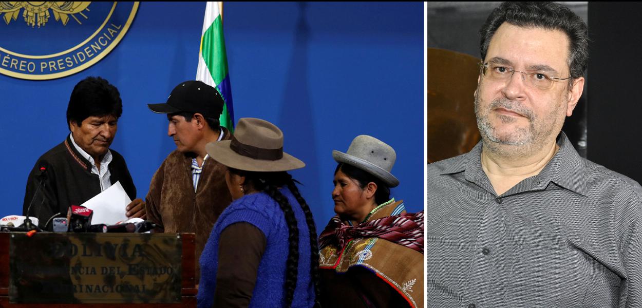 Evo Morales e Rui Costa Pimenta Evo Morales e Rui Costa Pimenta