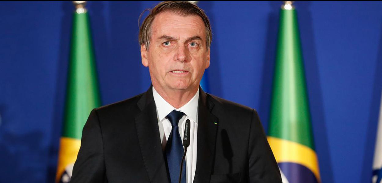 O presidente da República, Jair Bolsonaro, e o primeiro-ministro de Israel, Benjamin Netanyahu, durante declaração conjunta em Jerusalém. (Foto: Alan Santos/PR) O presidente da República, Jair Bolsonaro, e o primeiro-ministro de Israel, Benjamin Netanyahu, durante declaração conjunta em Jerusalém.