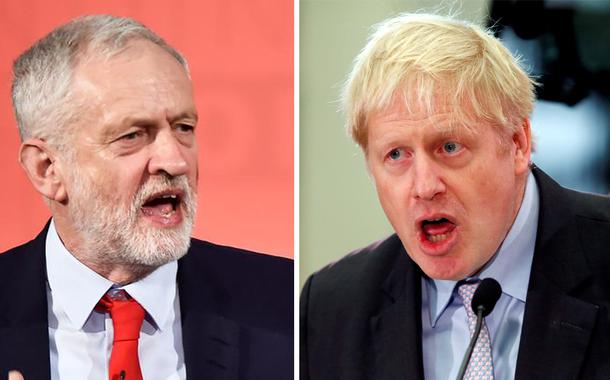 Boris Johnson e Jeremy Corbyn Boris Johnson e Jeremy Corbyn