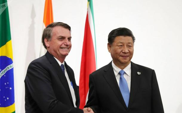 Jair Bolsonaro e Xi Jinping (Foto: Sputnik / Mikhail Klimentiev) Jair Bolsonaro e Xi Jinping