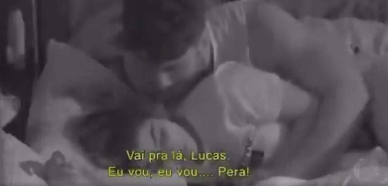 Lucas Viana e Hariany Almeida em 'A Fazenda 2019' (Foto: Reprodução Twitter) Lucas Viana e Hariany Almeida em 'A Fazenda 2019'