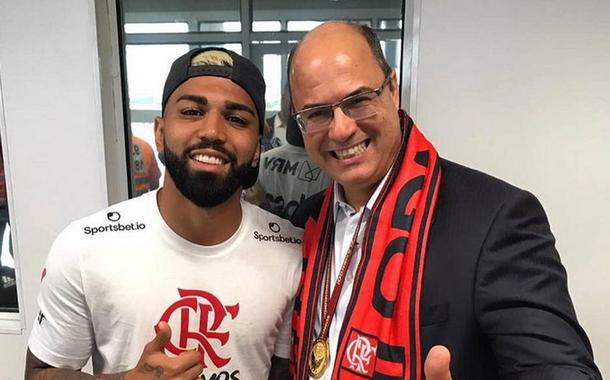 Witzel posta foto ao lado de Gabigol (Foto: Reprodução/Twitter) Witzel posta foto ao lado de Gabigol