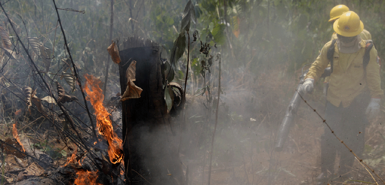 Os incêndios aumentam (Foto: Ricardo Moraes/Reuters) Os incêndios aumentam