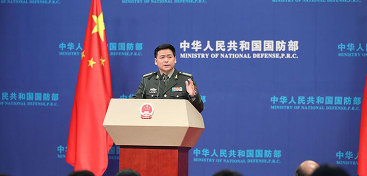Porta-voz do Ministério da Defesa da China (Foto: Xinhua) Porta-voz do Ministério da Defesa da China