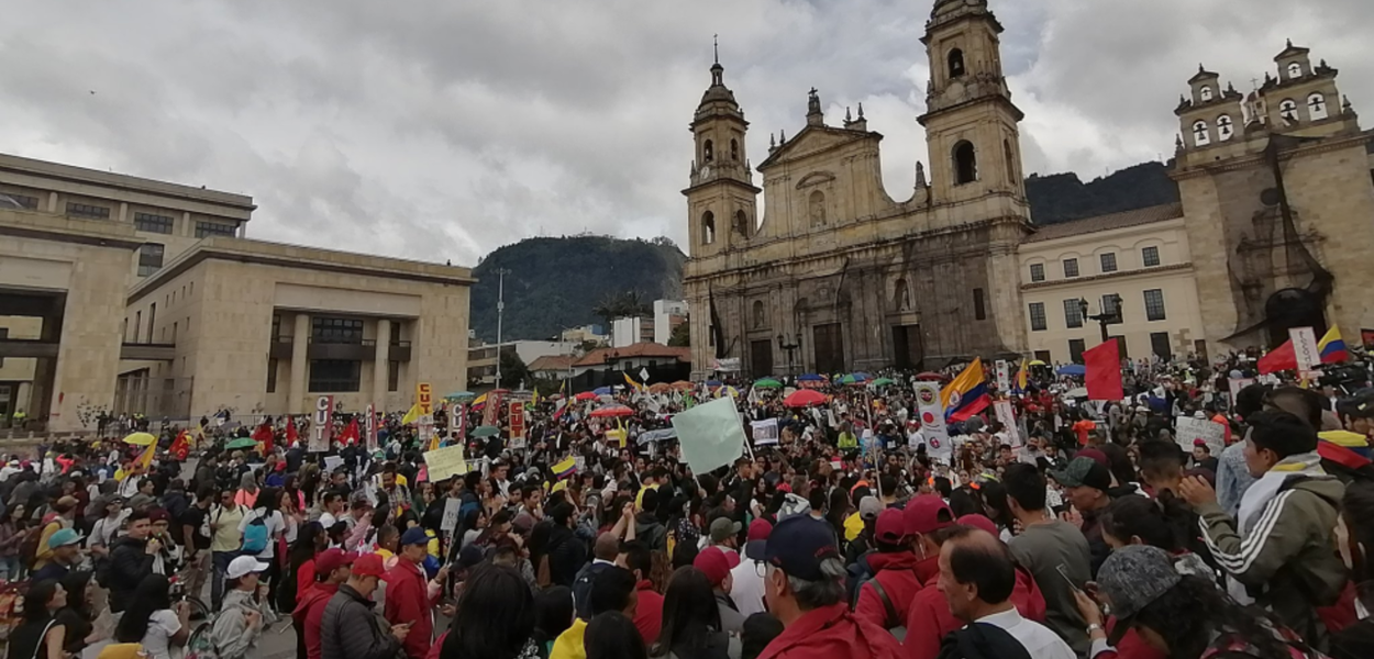Protestos na Colômbia (Foto: Opera Mundi/divulgação) Protestos na Colômbia