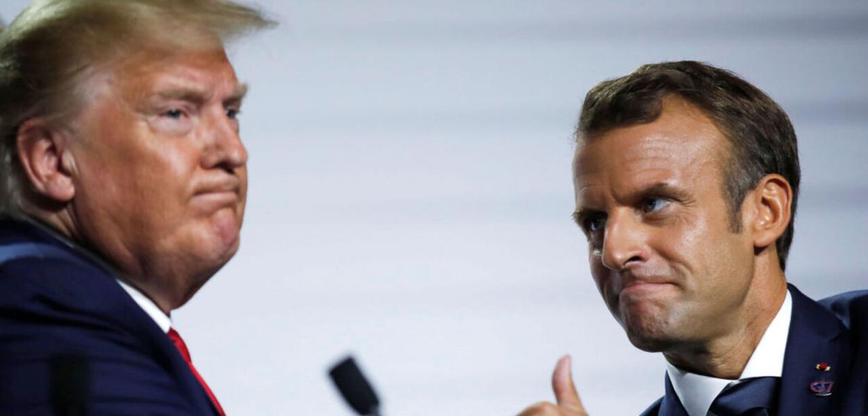 Trump e Macron (Foto: Carlos Barria/Reuters) Trump e Macron