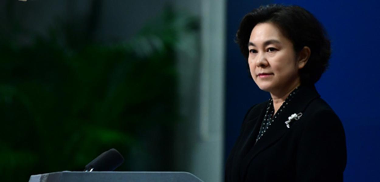 Hua Chunying, porta-voz da Chancelaria chinesa (Foto: Xinhua) Hua Chunying, porta-voz da Chancelaria chinesa