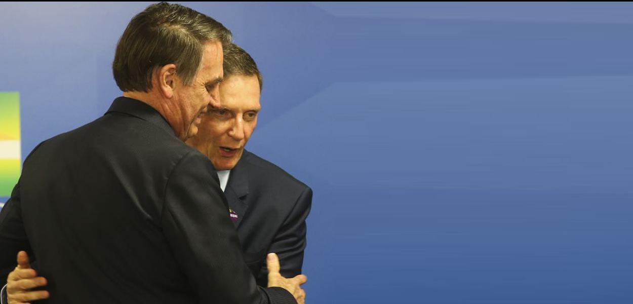 Jair Bolsonaro e Marcelo Crivella (Foto: Antonio Cruz/Agência Brasil) Jair Bolsonaro e Marcelo Crivella