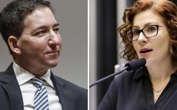 Glenn Greenwald e Carla Zambelli Glenn Greenwald e Carla Zambelli