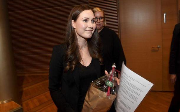 Sanna Marin, a nova primeira-ministra da Finlândia (Foto: Vesa Moilanen/Lehtikuva/via REUTERS) Sanna Marin, a nova primeira-ministra da Finlândia
