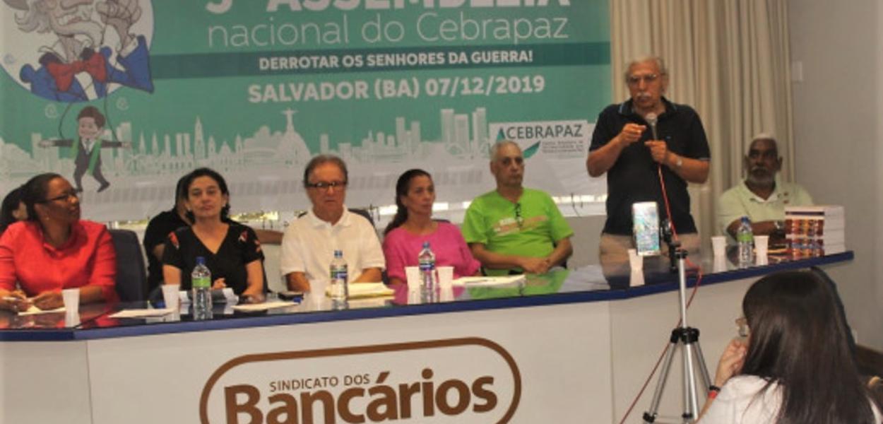 Jamil Murad fala aos delegados do congresso do Cebrapaz (Foto: Cebrapaz/Divulgação) Jamil Murad fala aos delegados do congresso do Cebrapaz