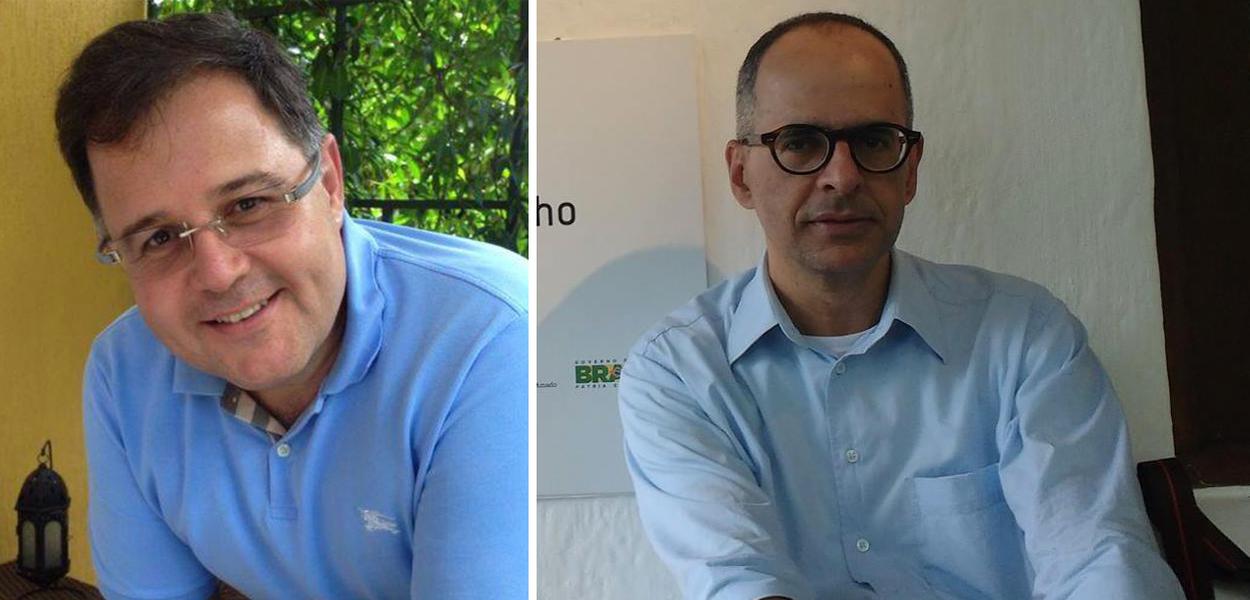Luís Costa Pinto e Anco Márcio Tenório Vieira (Foto: Reprodução) Luís Costa Pinto e Anco Márcio Tenório Vieira