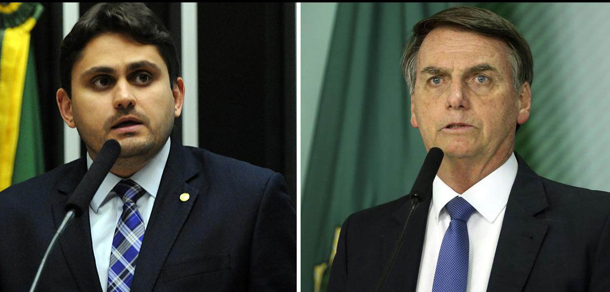 Juscelino Filho e Jair Bolsonaro (Foto: Luis Macedo/Câmara dos Deputados (edited) Valter Campanato/Agência Brasil) Juscelino Filho e Jair Bolsonaro