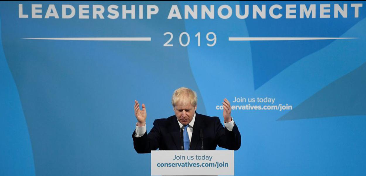 Boris Johnson (Foto: Reuters/Toby Melville/Direitos Reservados) Boris Johnson