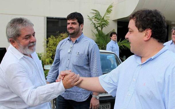 Lula e Fábio Luís Lula da Silva (Foto: Reprodução) Lula e Fábio Luís Lula da Silva