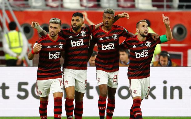 Arrascaeta, Gabigol, Bruno Henrique e Éverton Ribeiro (Foto: REUTERS/Kai Pfaffenbach) Arrascaeta, Gabigol, Bruno Henrique e Éverton Ribeiro