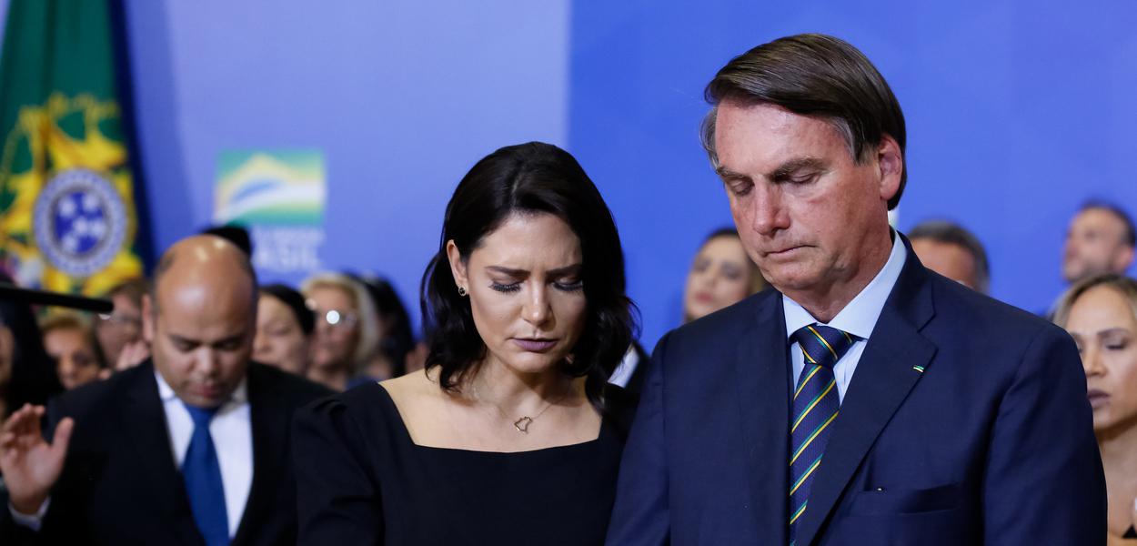 Bolsonaro durante culto de Ação de Graças no Palácio do Planalto (Foto: Carolina Antunes/PR) Bolsonaro durante culto de Ação de Graças no Palácio do Planalto