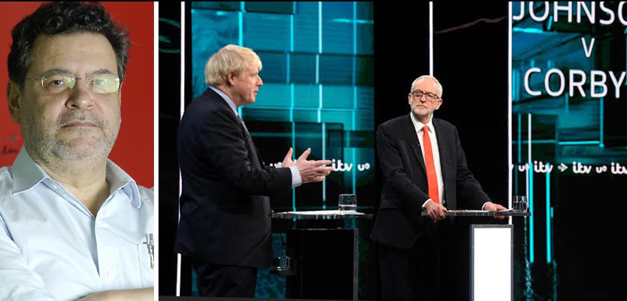 Rui Costa Pimenta, Boris Johnson e Jeremy Corbyn (Foto: Brasil247 | Reuters) Rui Costa Pimenta, Boris Johnson e Jeremy Corbyn