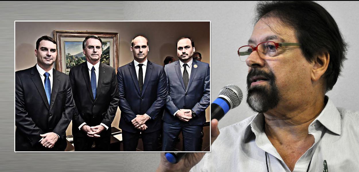 Família Bolsonaro e Florestan Fernandes Jr. (Foto: Divulgação | Brasil247) Família Bolsonaro e Florestan Fernandes Jr.