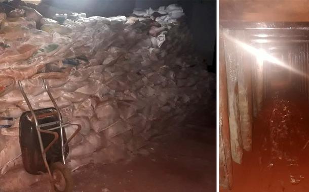Túnel que levaria ao Banco do Brasil (Foto: Polícia Civil/Divulgação) Túnel que levaria ao Banco do Brasil