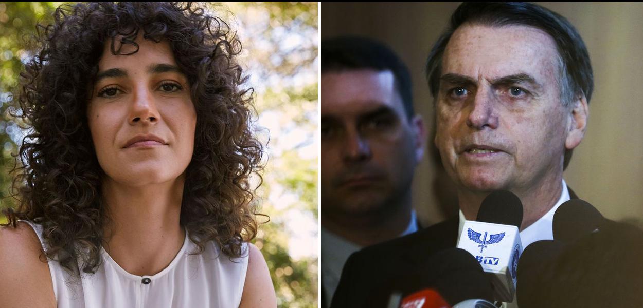 Antonia Pellegrino e Bolsonaro (Foto: Reprodução Facebook | José Cruz/Agência Brasil) Antonia Pellegrino e Bolsonaro