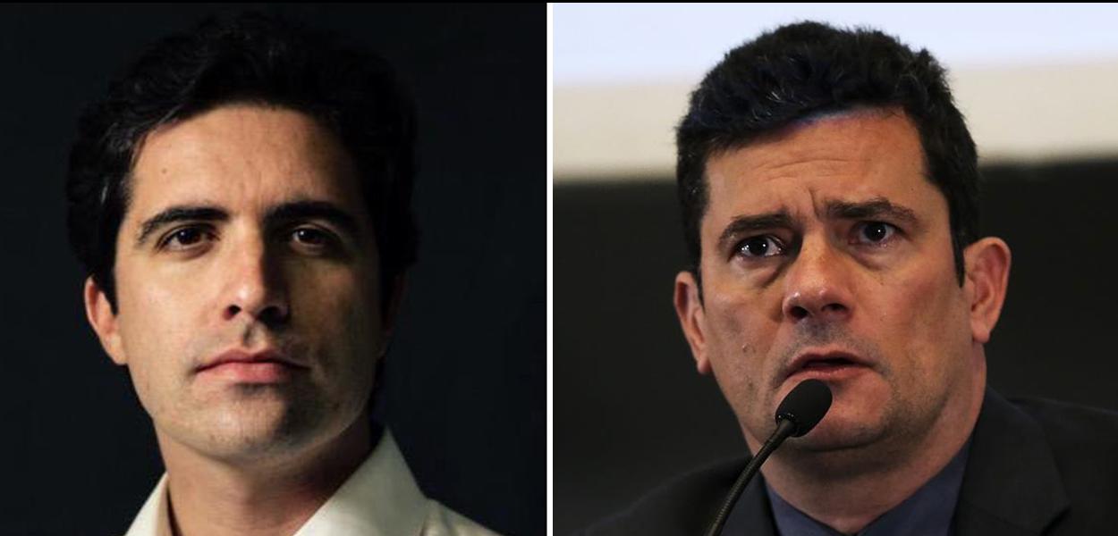 Bernardo Mello Franco e Sergio Moro (Foto: Divulgação | José Cruz/Agência Brasil) Bernardo Mello Franco e Sergio Moro