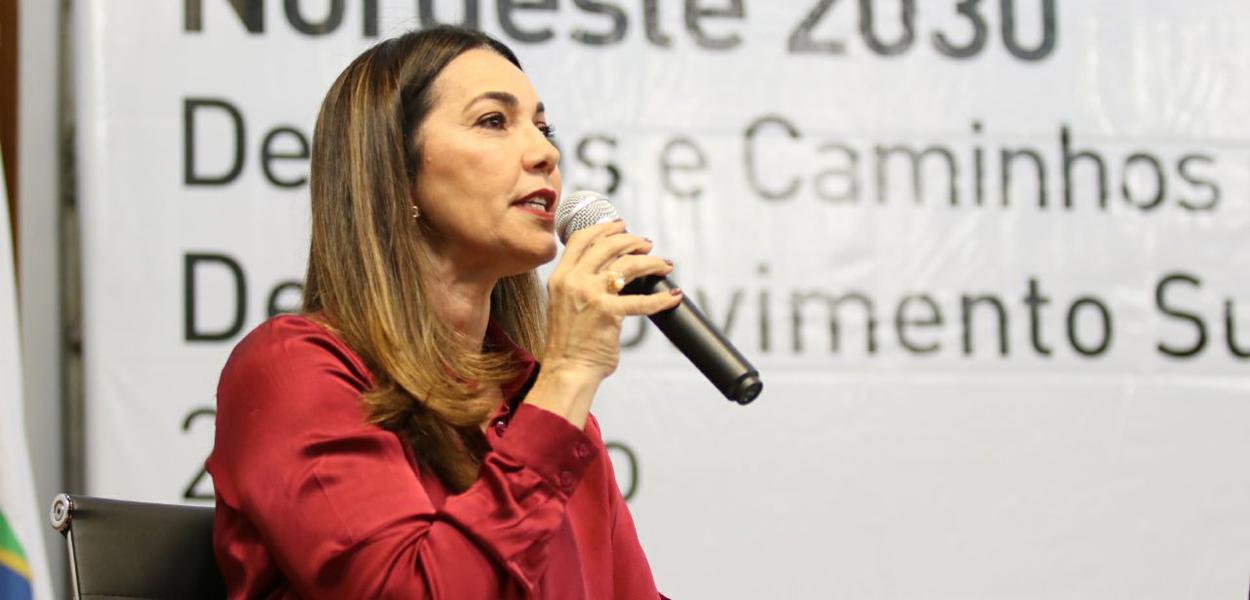 A vice-governadora Margarete Coelho (Progressistas) não irá disputar a vaga de vice na chapa de reeleição do governador Wellington Dias (PT); a informação foi confirmada pelo presidente nacional do Progressistas, senador Ciro Nogueira (Foto: Leonardo Lucena) A vice-governadora Margarete Coelho (Progressistas) não irá disputar a vaga de vice na chapa de reeleição do governador Wellington Dias (PT); a informação foi confirmada pelo presidente nacional do Progressistas, senador Ciro Nogueira
