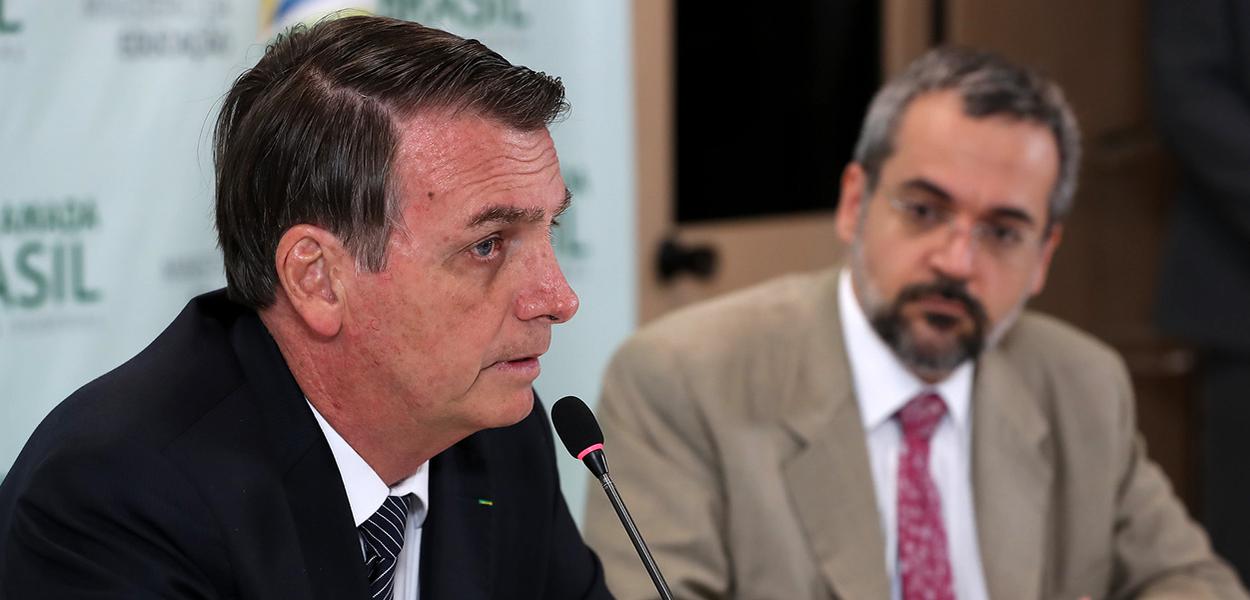 Jair Bolsonaro e Abraham Weintraub (Foto: Marcos Corrêa/PR) Jair Bolsonaro e Abraham Weintraub