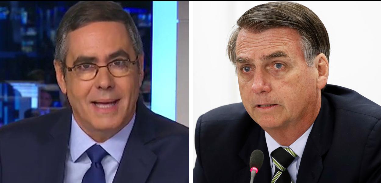 Jornalista Fabio Pannunzio e Jair Bolsonaro (Foto: Reprodução | Agência Brasil) Jornalista Fabio Pannunzio e Jair Bolsonaro