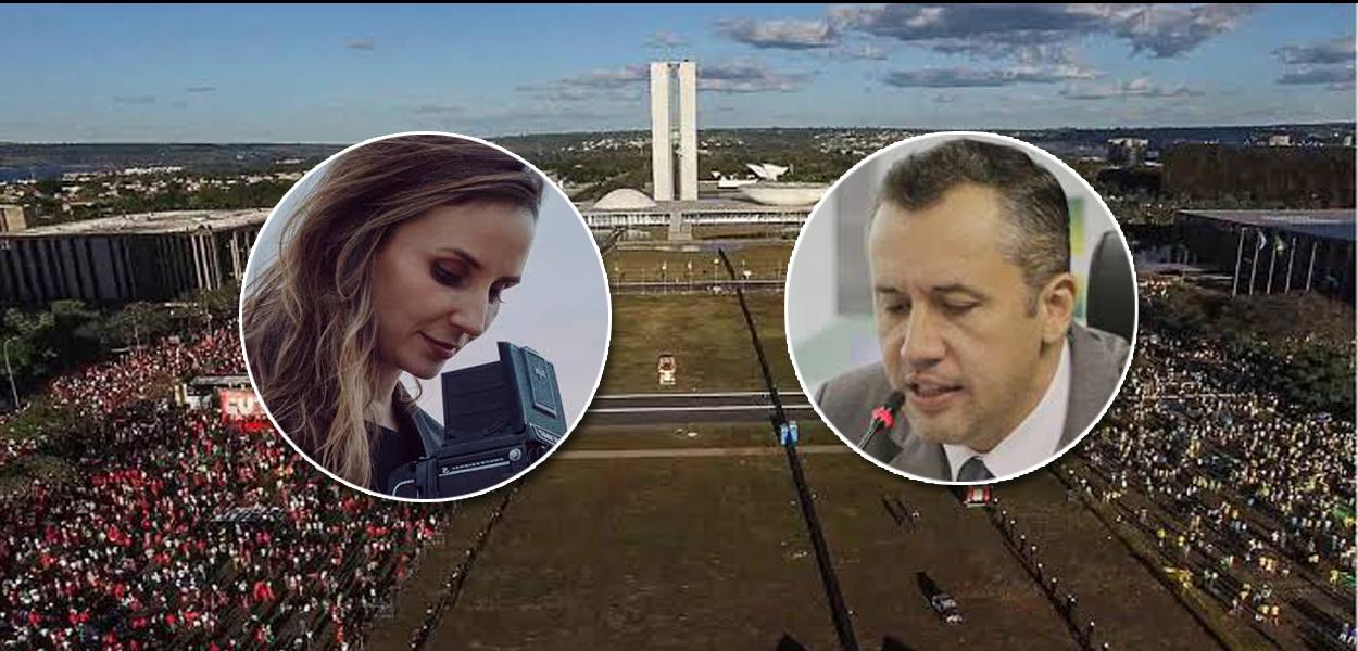 Roberto Alvim e Petra Costa. (Foto: Agencia Brasil | Reprodução) Roberto Alvim e Petra Costa.