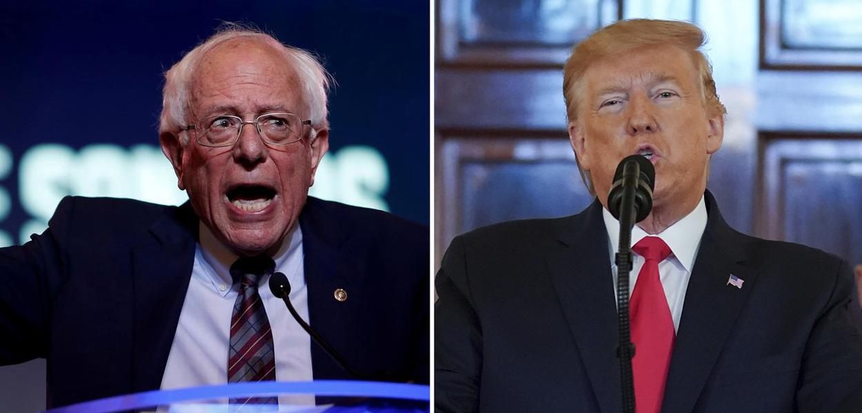 Bernie Sanders e Donald Trump (Foto: Reuters) Bernie Sanders e Donald Trump