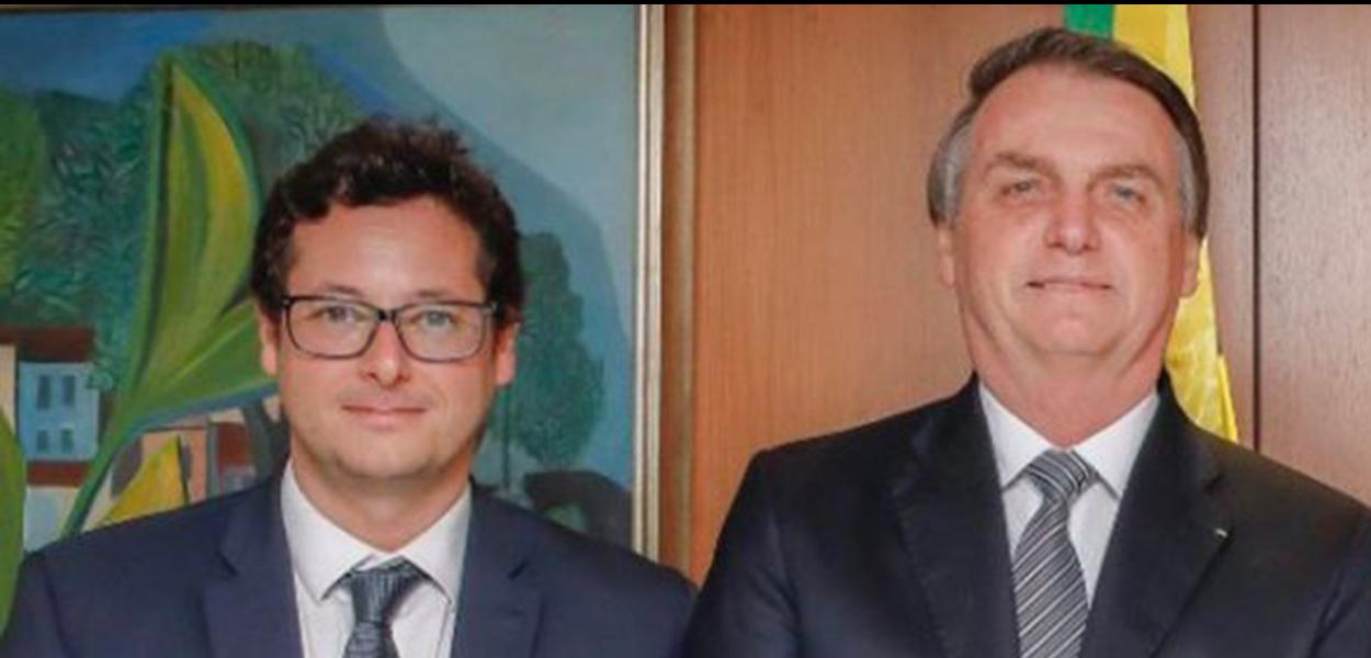 Bolsonaro e o chefe da Secom, Fabio Wajngarten (Foto: Reprodução/redes sociais) Bolsonaro e o chefe da Secom, Fabio Wajngarten