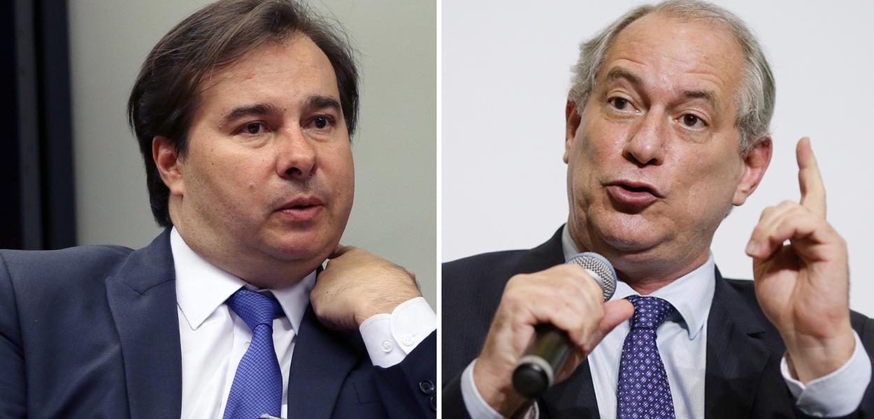 Rodrigo Maia e Ciro Gomes (Foto: ABr | Reuters) Rodrigo Maia e Ciro Gomes