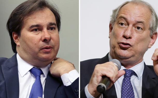 Rodrigo Maia e Ciro Gomes (Foto: ABr | Reuters) Rodrigo Maia e Ciro Gomes