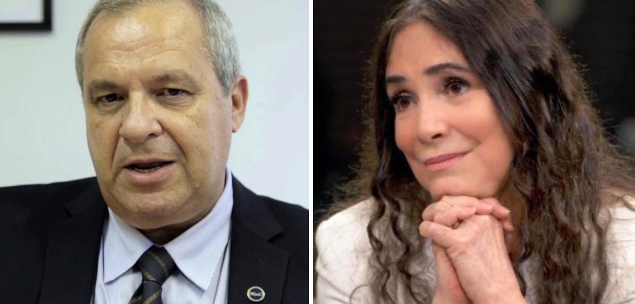 José Paulo Soares Martins e Regina Duarte (Foto: Reprodução) José Paulo Soares Martins e Regina Duarte