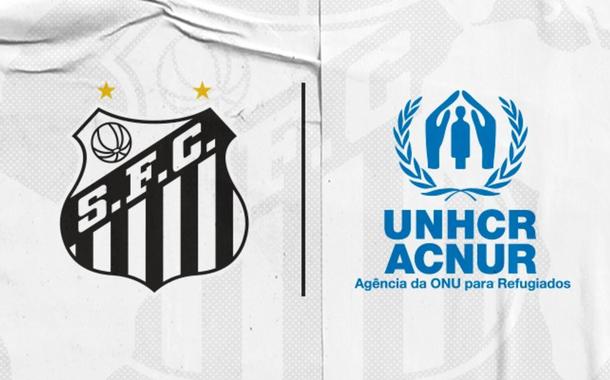 Parceria Santos e ACNUR (Foto: Reprodução site Santos FC) Parceria Santos e ACNUR