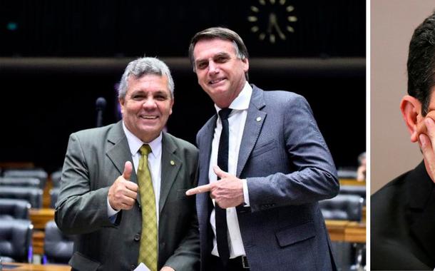 Alberto Fraga, Jair Bolsonaro e Sergio Moro (Foto: Agência Câmara | Agência Senado) Alberto Fraga, Jair Bolsonaro e Sergio Moro