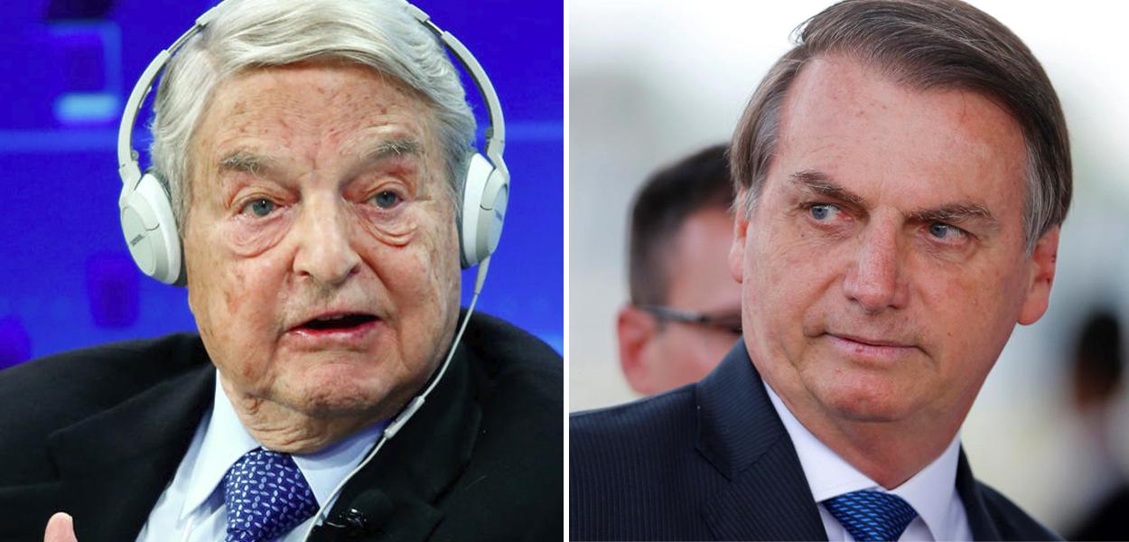 George Soros e Jair Bolsonaro George Soros e Jair Bolsonaro