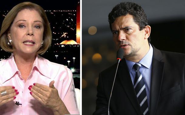 Eliane Cantanhêde e Sérgio Moro (Foto: Reprodução | ABr) Eliane Cantanhêde e Sérgio Moro