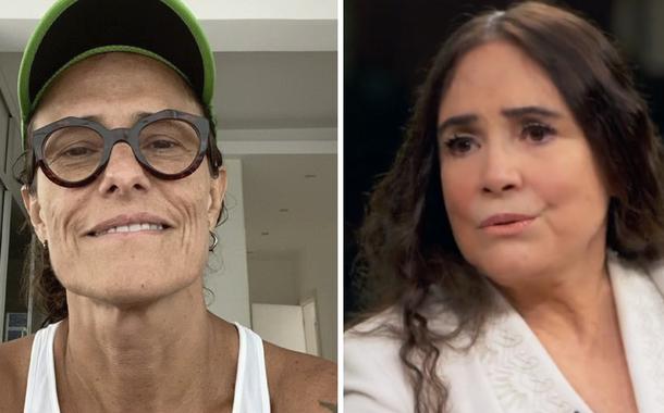 Zélia Duncan e Regina Duarte (Foto: Reprodução) Zélia Duncan e Regina Duarte