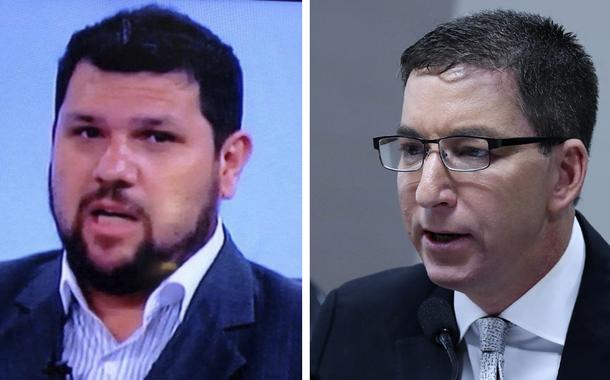 Oswaldo Eustáquio e Glenn Greenwald (Foto: Reprodução | Lula Marques) Oswaldo Eustáquio e Glenn Greenwald