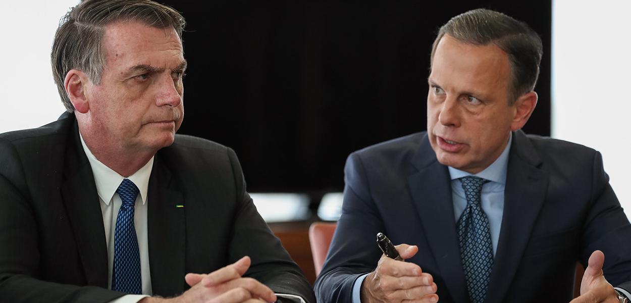Jair Bolsonaro e João Doria (Foto: Marcos Corrêa/PR) Jair Bolsonaro e João Doria