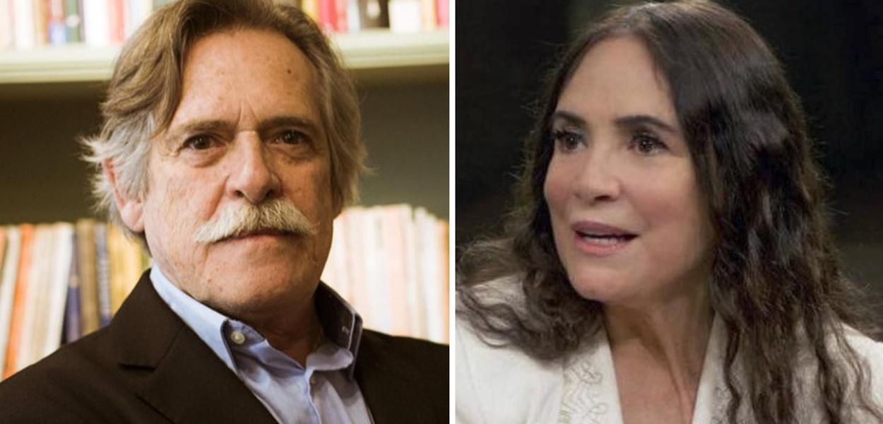 Zé de Abreu e Regina Duarte (Foto: Reprodução) Zé de Abreu e Regina Duarte