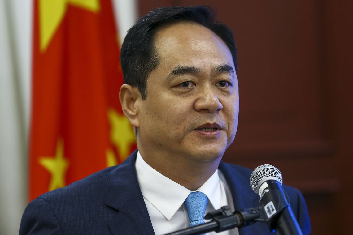 O embaixador chinês no Brasil, Yang Wanming (Foto: Marcelo Camargo/Agência Brasil) www.brasil247.com - O embaixador chinês no Brasil, Yang Wanming