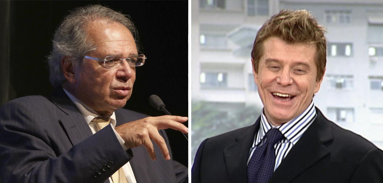 Paulo Guedes e Miguel Falabella no personagem Caco Antibes (Foto: Wilson Dias/Agência Brasil | Reprodução) Paulo Guedes e Miguel Falabella no personagem Caco Antibes