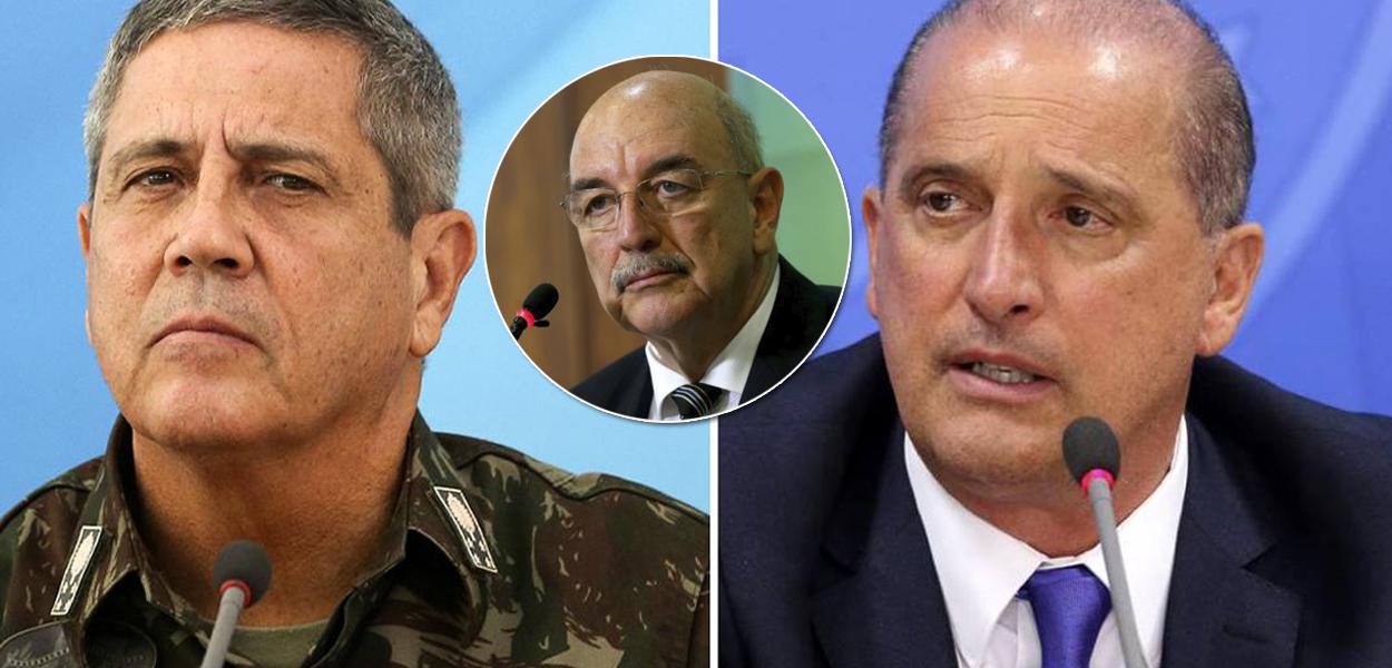 General Braga Netto, Osmar Terra e Onyx Lorenzoni (Foto: Agência Brasil) General Braga Netto, Osmar Terra e Onyx Lorenzoni