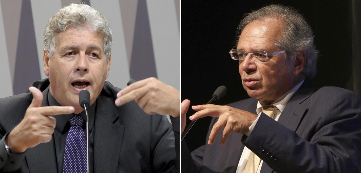 Mario Avelino e Paulo Guedes (Foto: Pedro França/Agência Senado | ABr) Mario Avelino e Paulo Guedes