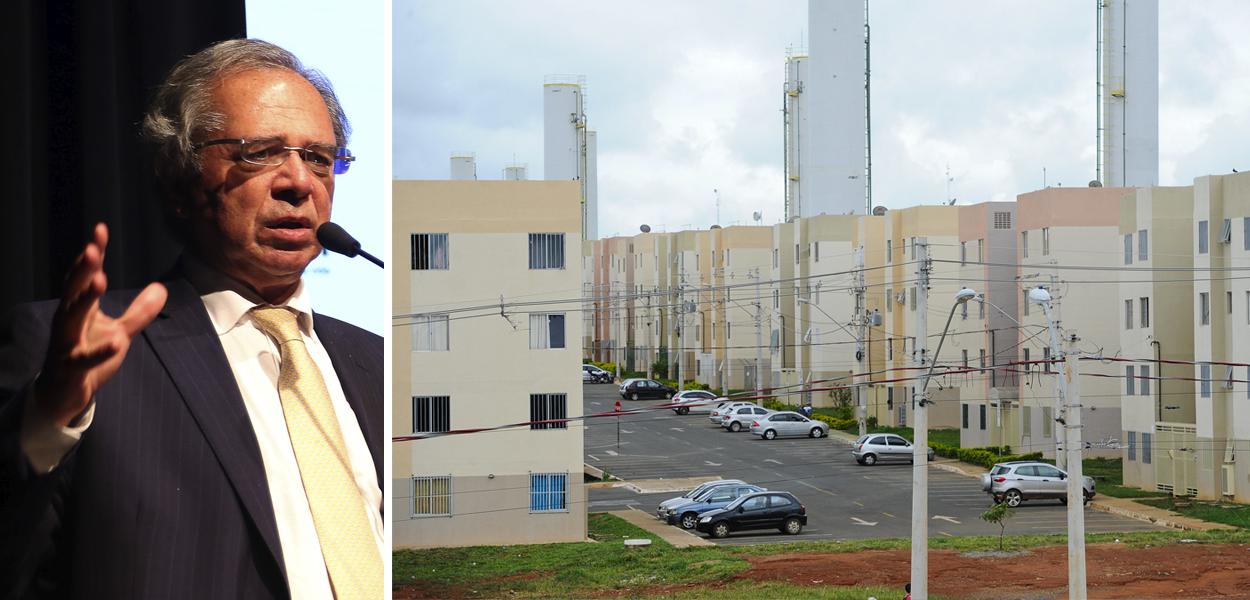 Paulo Guedes e apartamentos do Programa Minha Casa, Minha Vida (Foto: ABr | Geraldo Magela/Agência Senado) Paulo Guedes e apartamentos do Programa Minha Casa, Minha Vida
